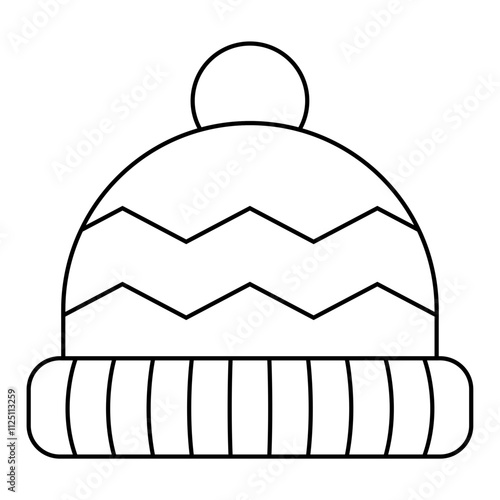 illustration of a christmas hat