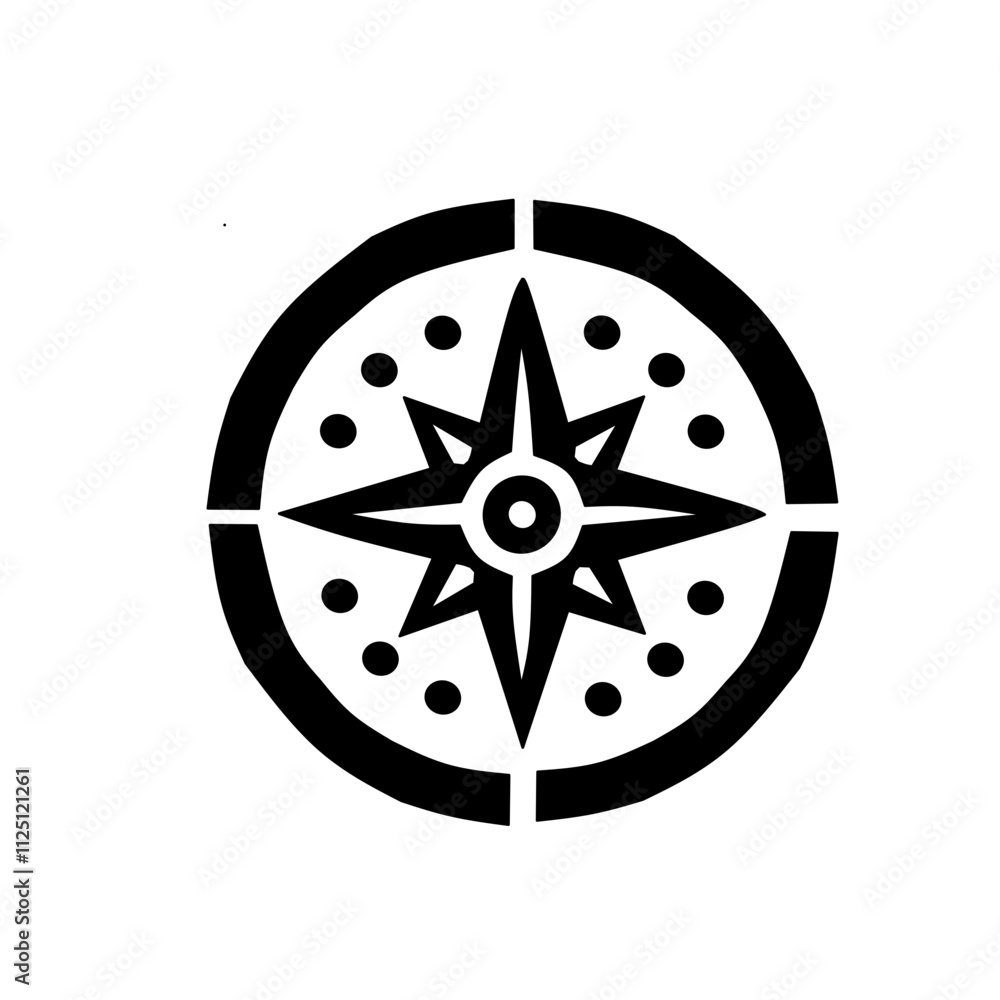 Fototapeta premium Compass illustration