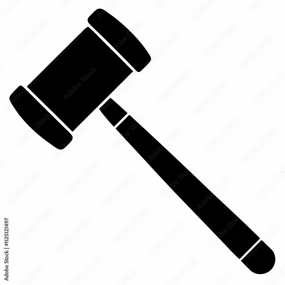 a simple Hammer black silhouette vector illustration a simple Hammer black silhouette vector illustration
