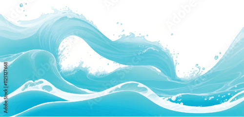 Transparent abstract soft blue and green abstract water color ocean wave texture background. Banner Graphic Resource as background for ocean wave and water wave abstract graphics
