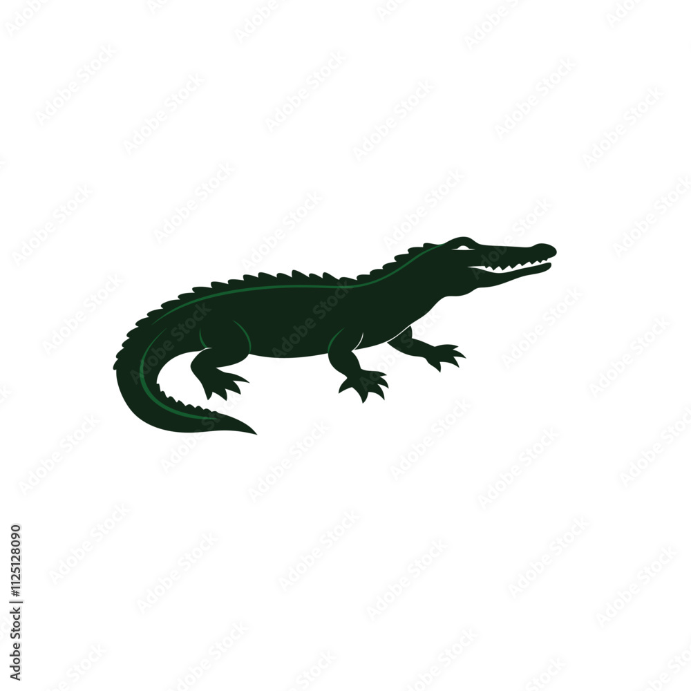 alligator silhouette vector alligator silhouette vector