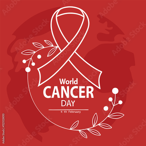 February 4, World Cancer Day poster.