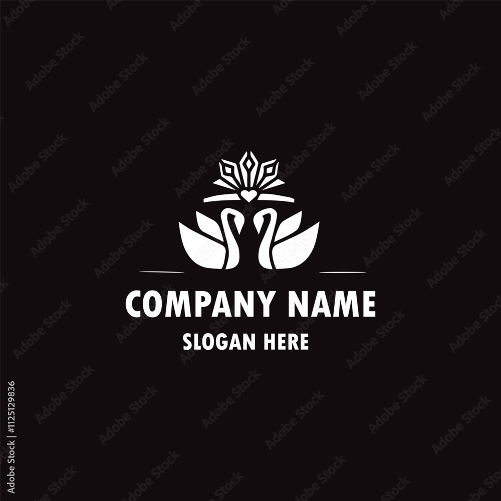 swan logo vector swan logo vector