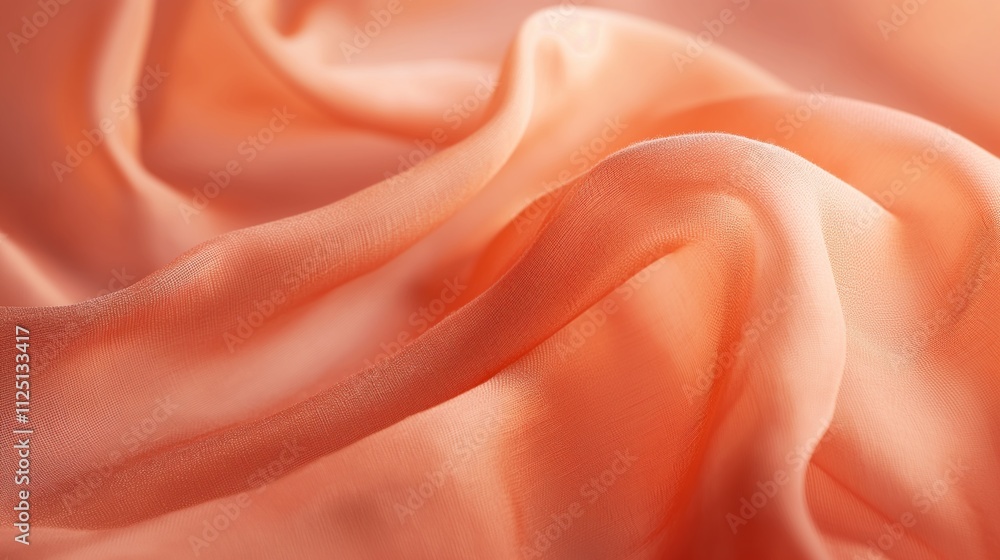 Obraz premium Delicate fabric texture, terracotta hues.