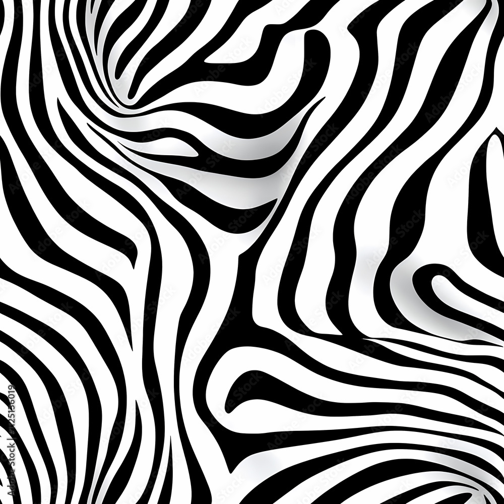 Bold black and white zebra stripes create dynamic and clean pattern, perfect for various design applications. swirling lines add sense of movement and energy Bold black and white zebra stripes create dynamic and clean pattern, perfect for various design applications. swirling lines add sense of movement and energy