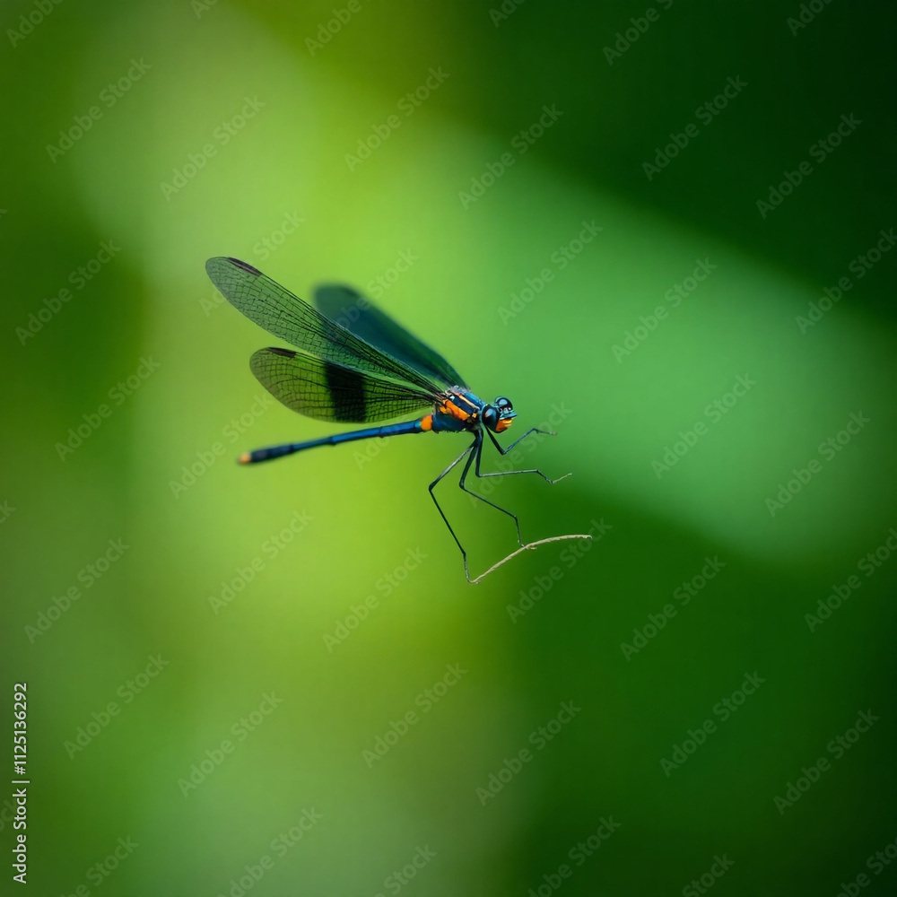 Fototapeta premium Banded Demoiselle (Calopteryx splendens)