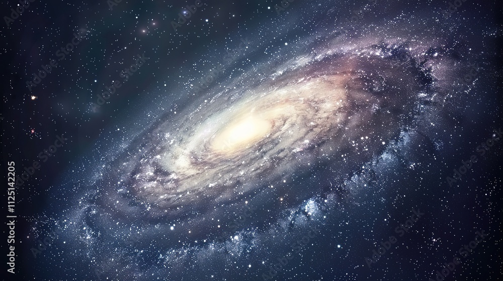 Fototapeta premium Cosmic texture huge Milky Way galaxy background