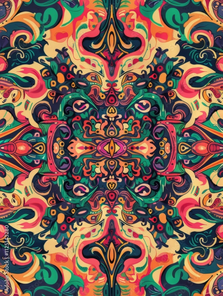 Psychedelic abstract pattern. Hypnotic and surreal trippy backdrop. Psychedelic abstract pattern. Hypnotic and surreal trippy backdrop.