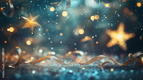 christmas background with stars