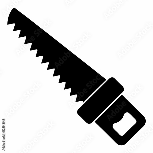 Hand Saw Silhouette Vector Design