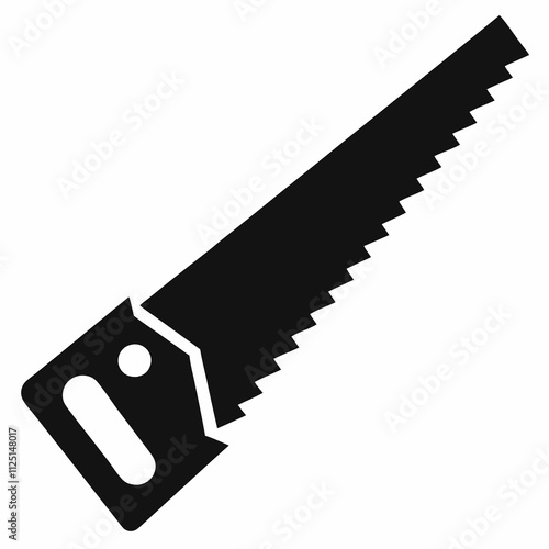 Hand Saw Silhouette Vector Design