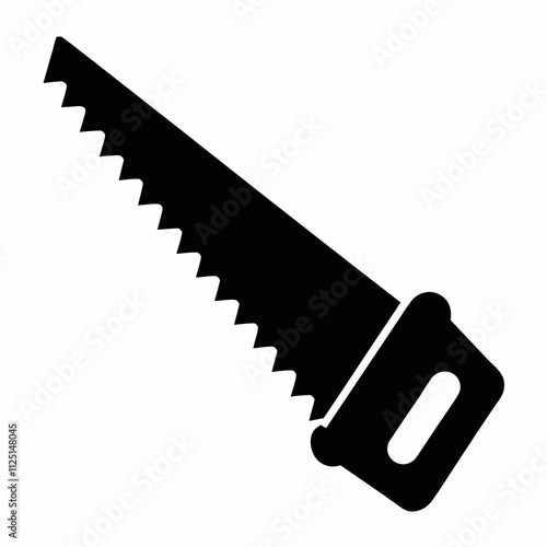Hand Saw Silhouette Vector Design