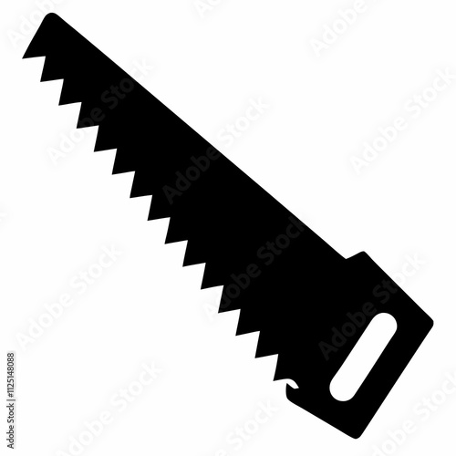 Hand Saw Silhouette Vector Design