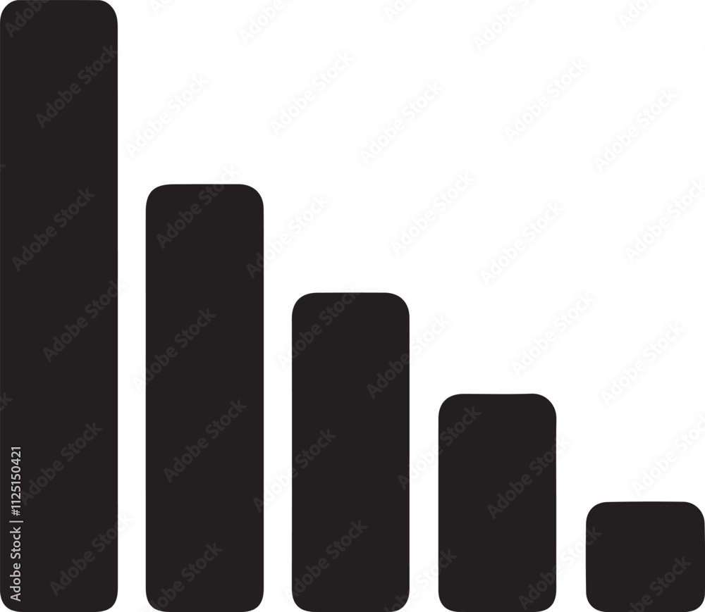 Signal Strength Silhouette Vector Icon Design Signal Strength Silhouette Vector Icon Design