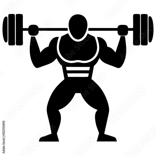 man lifting weights