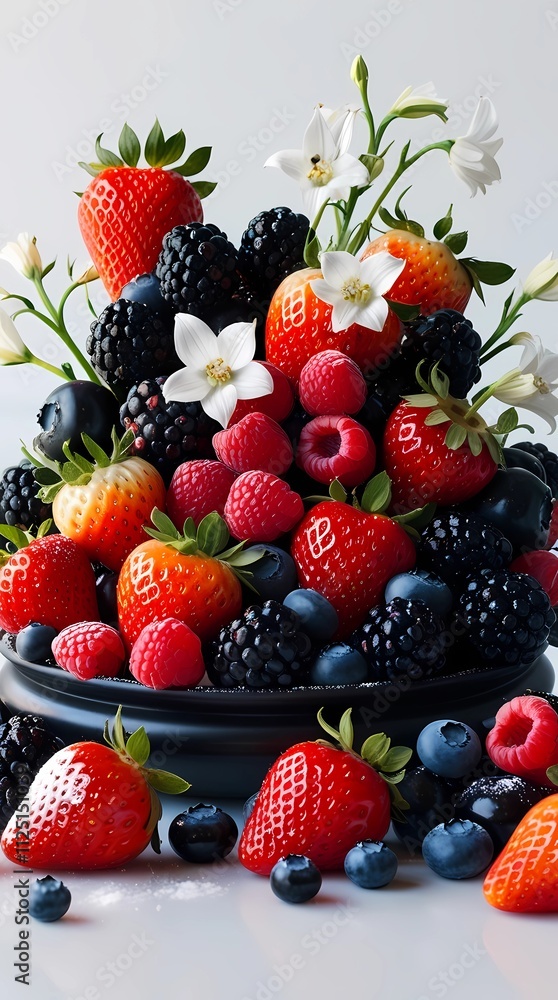 Obraz premium berries in a bowl