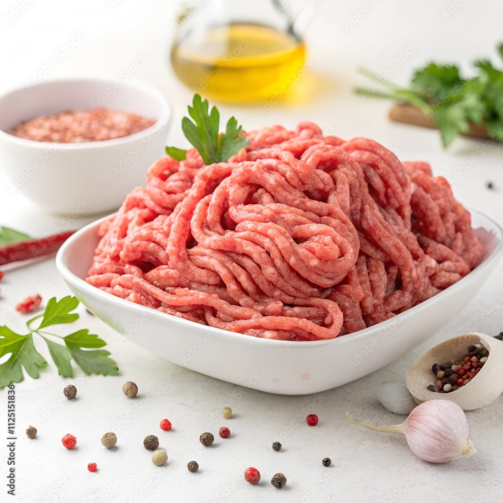 minced meat in a bowl minced meat in a bowl