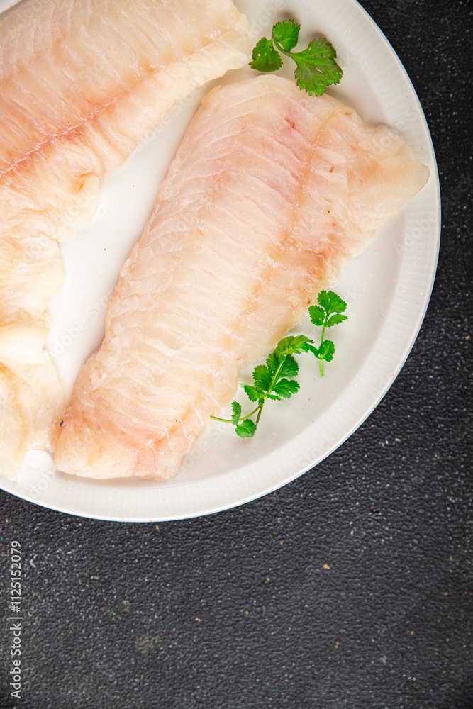 Raw fish fillet fresh tasty food dish delicious gourmet food background on the table rustic food top view copy space keto and paleo diet pescetarian Raw fish fillet fresh tasty food dish delicious gourmet food background on the table rustic food top view copy space keto and paleo diet pescetarian