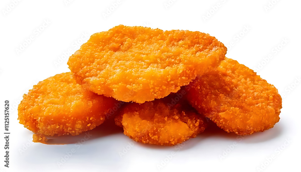 fried chicken nuggets isolated on white background cutout fried chicken nuggets isolated on white background cutout