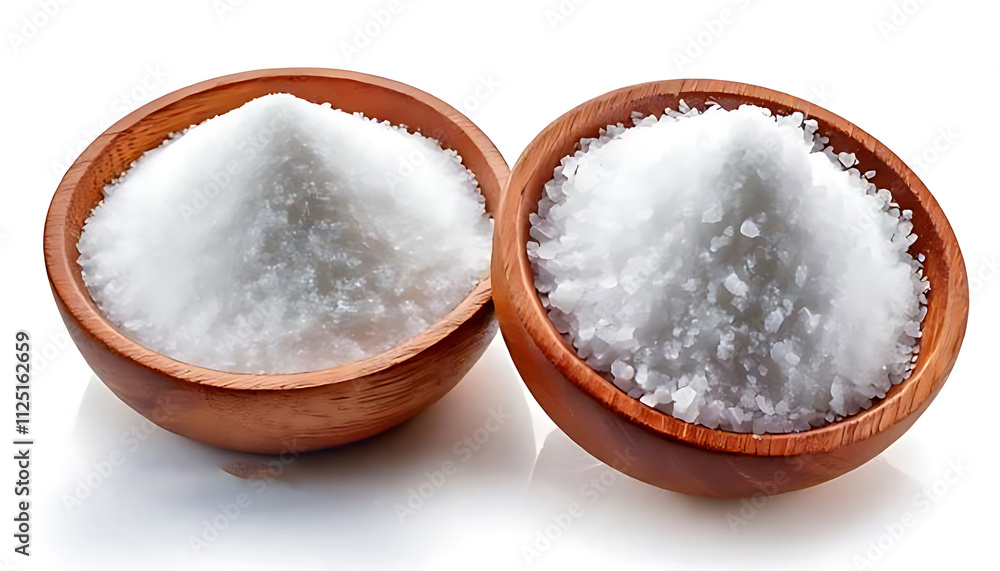 salt white and powder isolated on white background cutout salt white and powder isolated on white background cutout