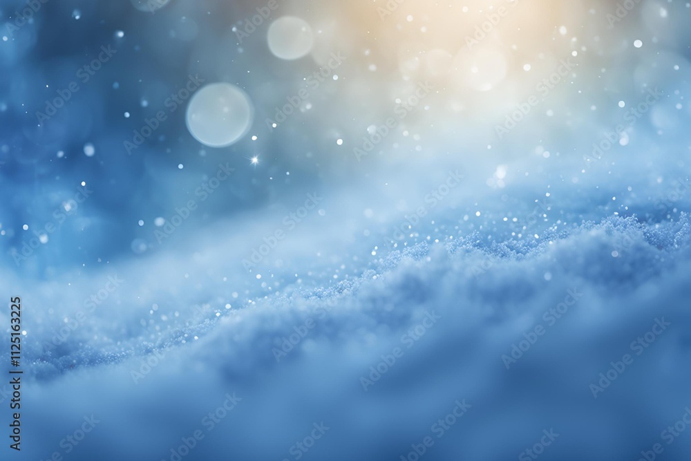 blue snow background abstract blurred, Snowflakes Falling Against a Soft Blue Background blue snow background abstract blurred, Snowflakes Falling Against a Soft Blue Background