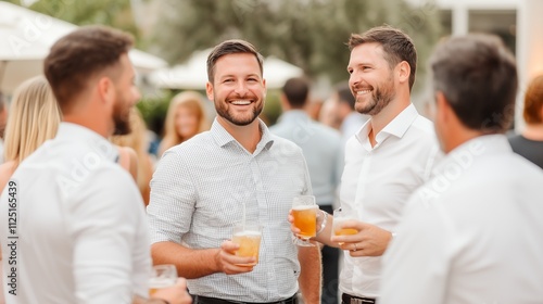 Social gathering with friends outdoor event lifestyle content relaxed environment casual viewpoint