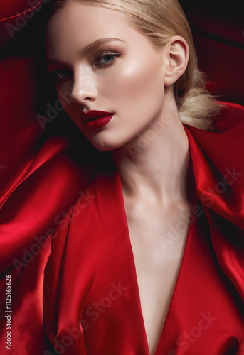 Vestido de noche rojo 8