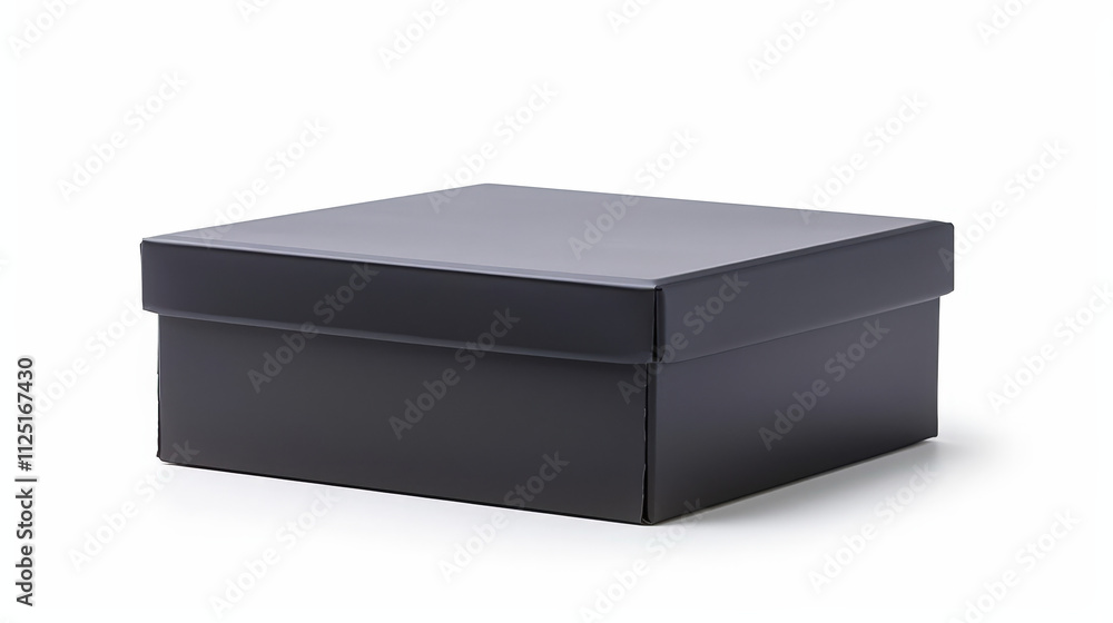 black gift box isolated on white black gift box isolated on white