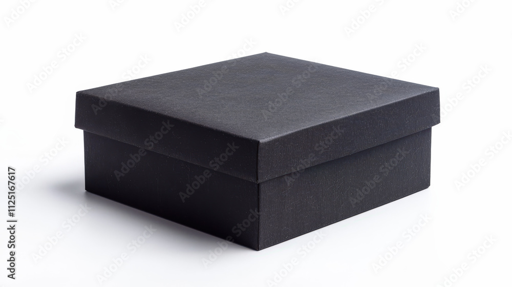 black gift box isolated on white black gift box isolated on white