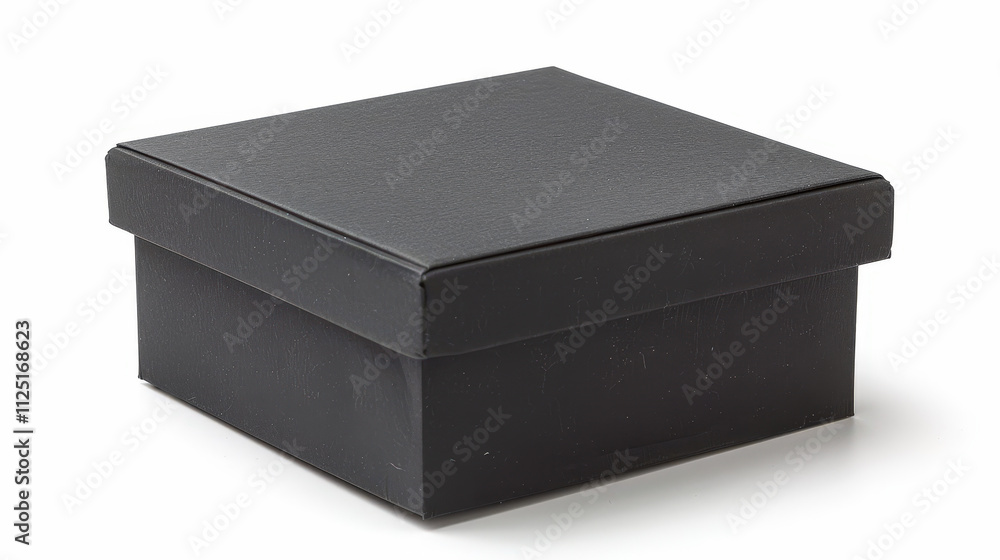 black gift box isolated on white black gift box isolated on white