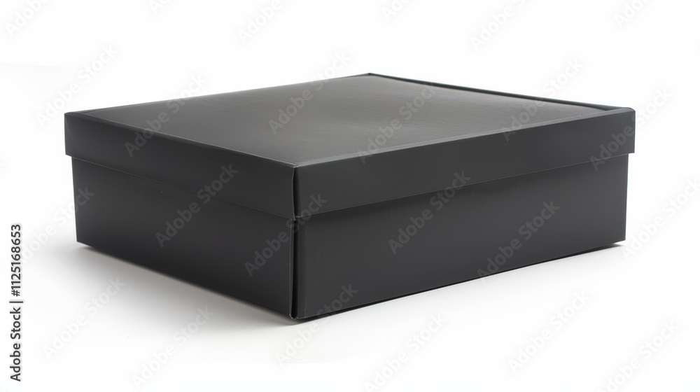 black gift box isolated on white black gift box isolated on white