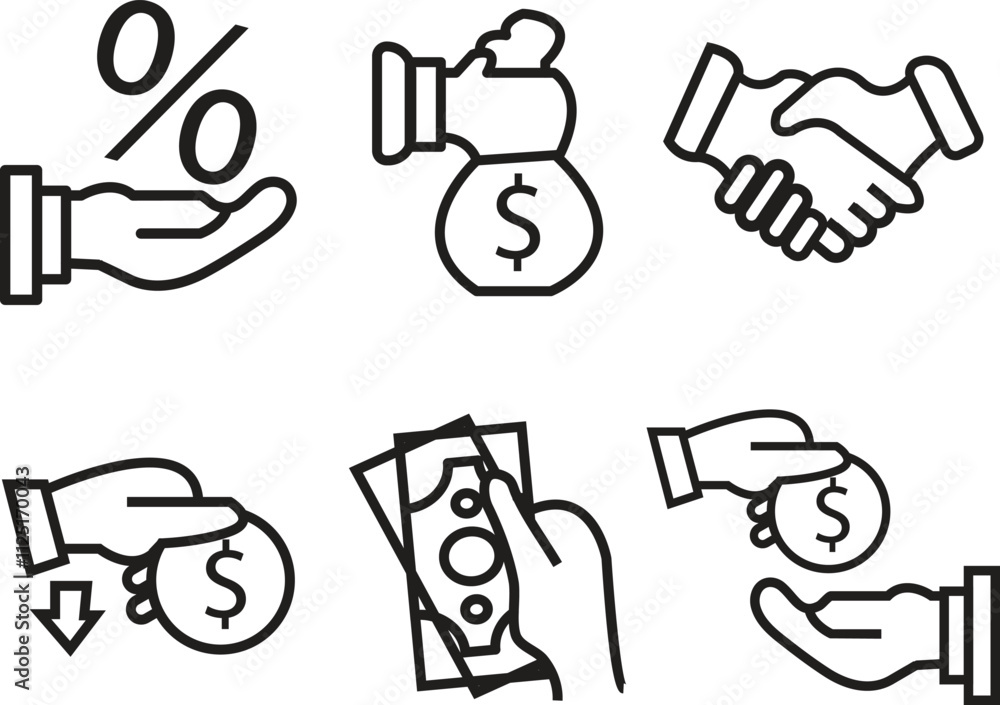 BUSINESS & loan thin line vector icon set. Pixel perfect. Editable stroke. The set contains icons: Investment, Wealth Growth, Business Strategy, Target, Wealth Insurance with transparent background. BUSINESS & loan thin line vector icon set. Pixel perfect. Editable stroke. The set contains icons: Investment, Wealth Growth, Business Strategy, Target, Wealth Insurance with transparent background.
