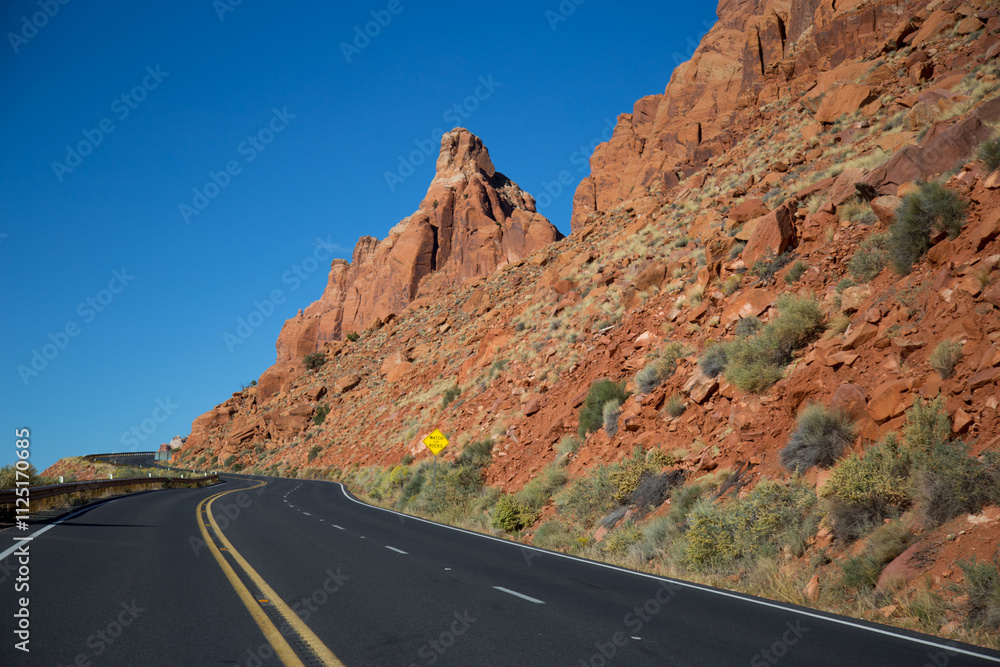 road in the desert, Utah, Arizona road in the desert, Utah, Arizona