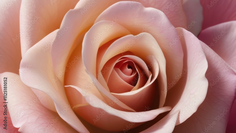 Macro View of Vibrant Pink Roses Showcasing Intricate Petal Patterns and Details Macro View of Vibrant Pink Roses Showcasing Intricate Petal Patterns and Details