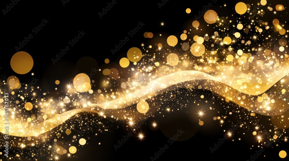 A radiant burst of golden glitter particles on a black background, symbolizing luxury, celebration, and festive joy. A radiant burst of golden glitter particles on a black background, symbolizing luxury, celebration, and festive joy.