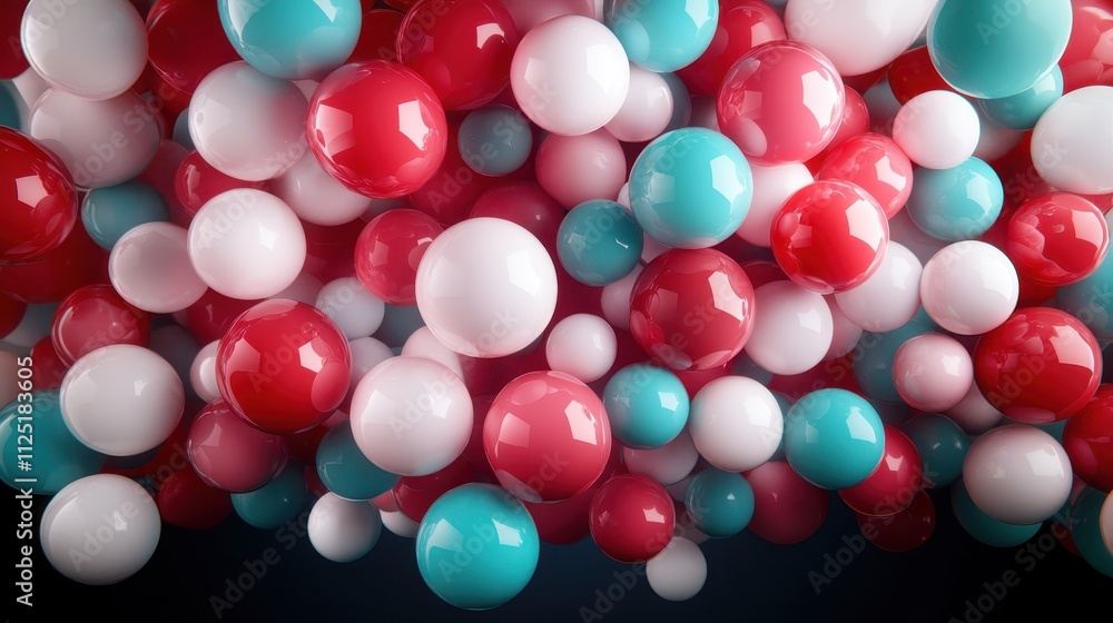 A collection of colorful balloons arranged in a lively, abstract composition, creating a playful and festive atmosphere with a touch of whimsy. A collection of colorful balloons arranged in a lively, abstract composition, creating a playful and festive atmosphere with a touch of whimsy.