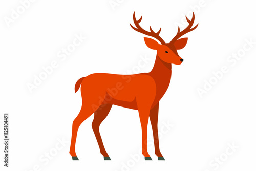 Wildlife Deer Illustration: Nature and Forest Design