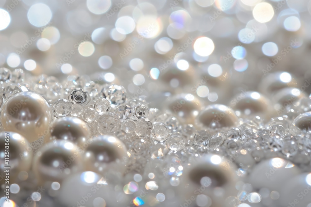 Glittering Silver Diamond Bokeh Background for Holiday Celebration Glittering Silver Diamond Bokeh Background for Holiday Celebration