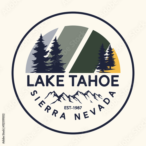 Lake Tahoe Sierra Nevada Est-1987.eps