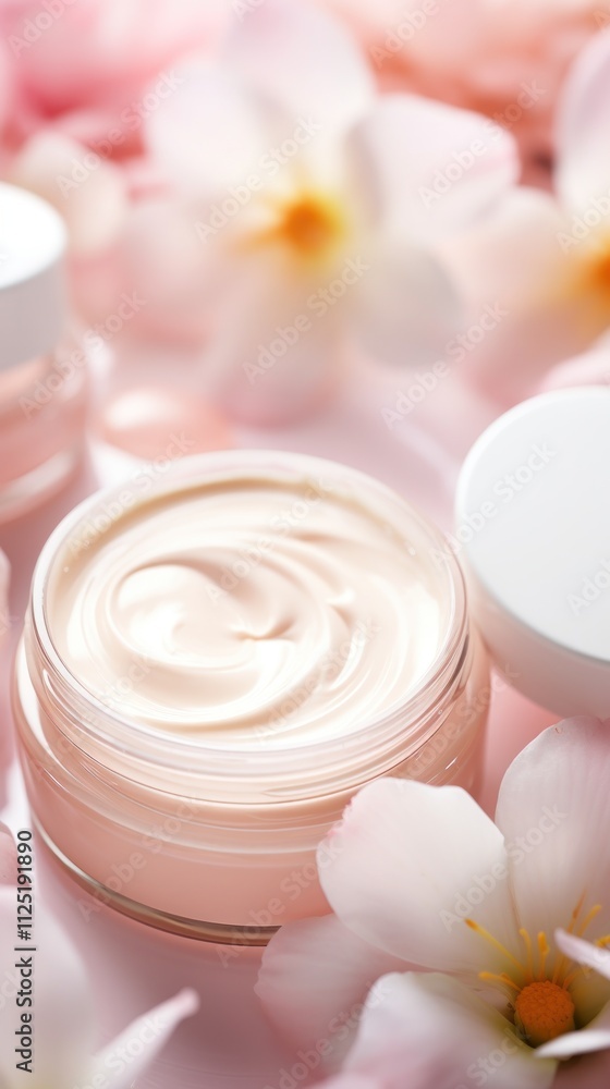 Cosmetics and makeup products. Beauty banner. Cosmetics and makeup products. Beauty banner.