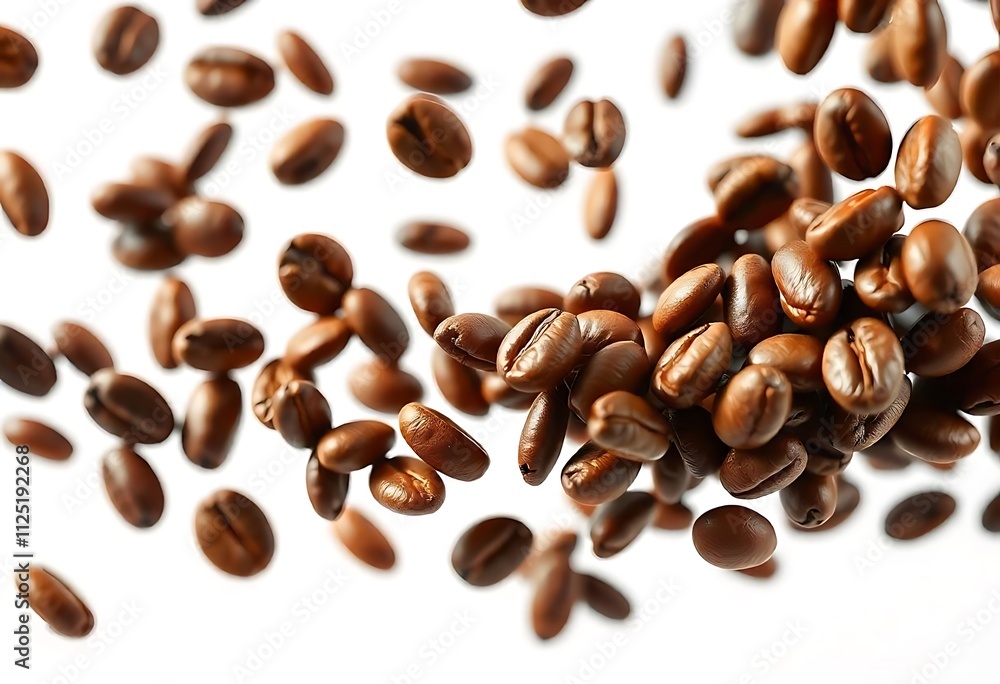 coffee beans on white background coffee beans on white background
