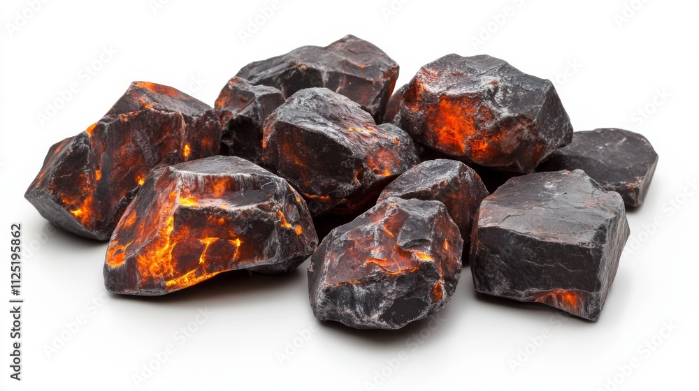 Glowing Volcanic Rocks - A Dramatic Display of Nature's Fiery Heart Glowing Volcanic Rocks - A Dramatic Display of Nature's Fiery Heart