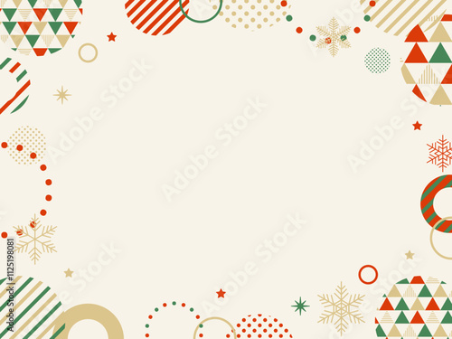 クリスマス/Happy new year 冬 雪の結晶 の ポップ な背景