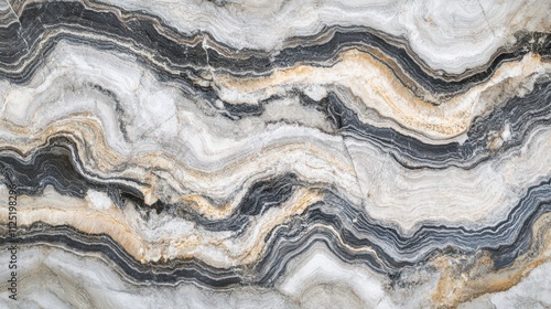 Elegant natural stone surface showcasing intricate patterns and textures with shades of gray and beige