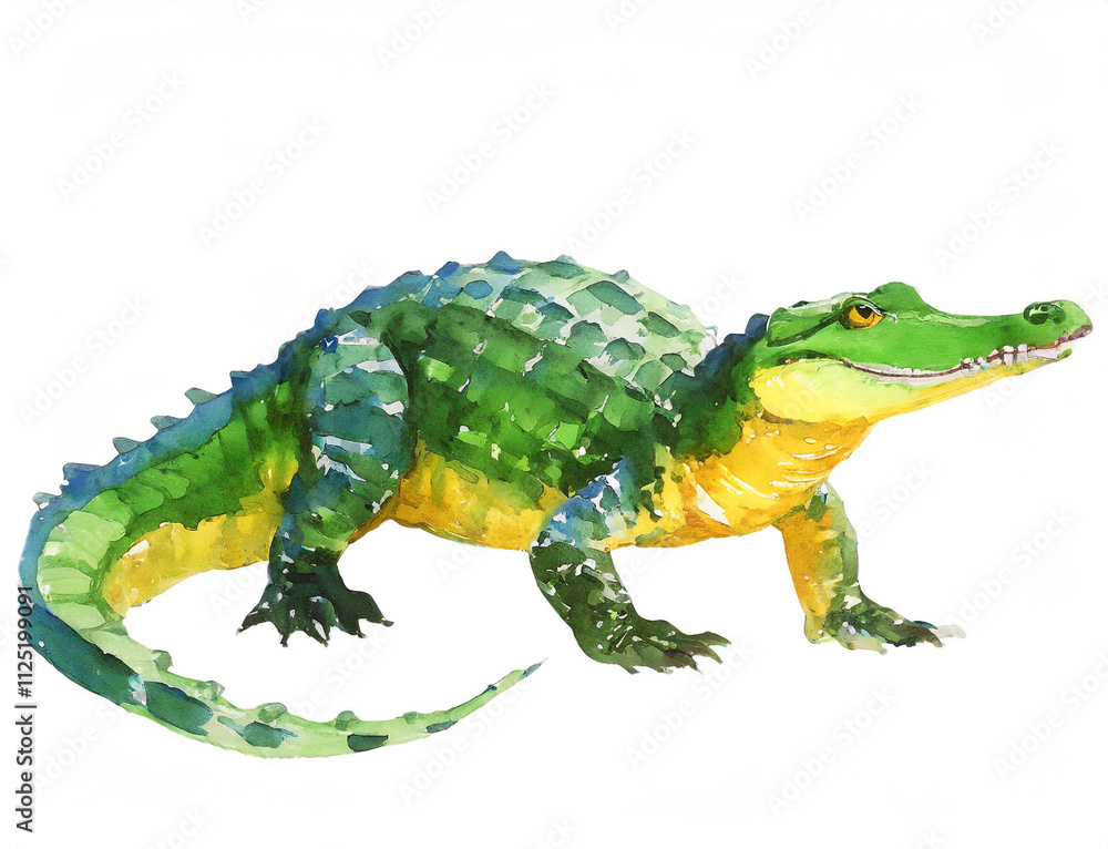 Obraz premium Krokodyl ilustracja