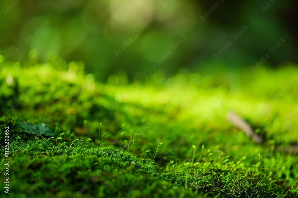 Nestled in a dark forest vibrant green moss covers the ground creating a serene backdrop ideal for showcasing products. Sunlight gently filters through the trees enhancing the natural beauty. Nestled in a dark forest vibrant green moss covers the ground creating a serene backdrop ideal for showcasing products. Sunlight gently filters through the trees enhancing the natural beauty.