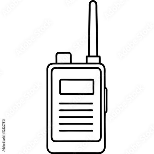 Walkie-Talkie Vector Icon Design