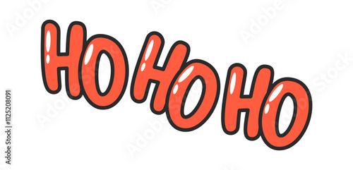 Ho-ho-ho message headline Christmas greeting