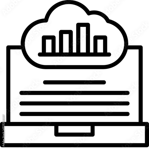 Cloud Reporting Icon