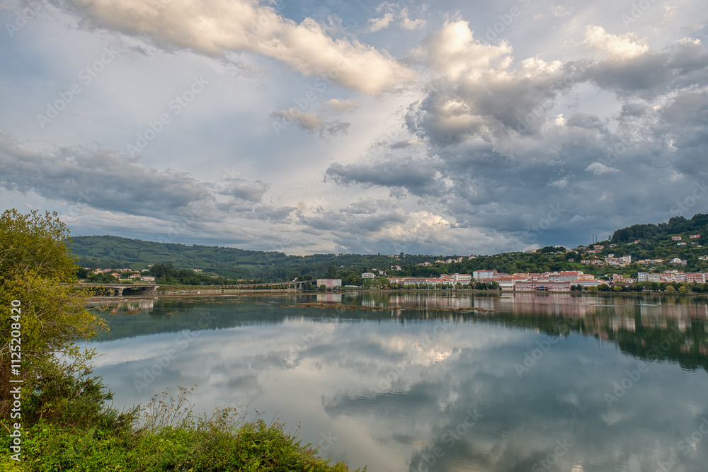 Fototapeta premium Cabañas is a municipality in the province of La Coruña, Galicia, Spain. It is located thirty-seven kilometers from La Coruña, in the low plain of the Eume River